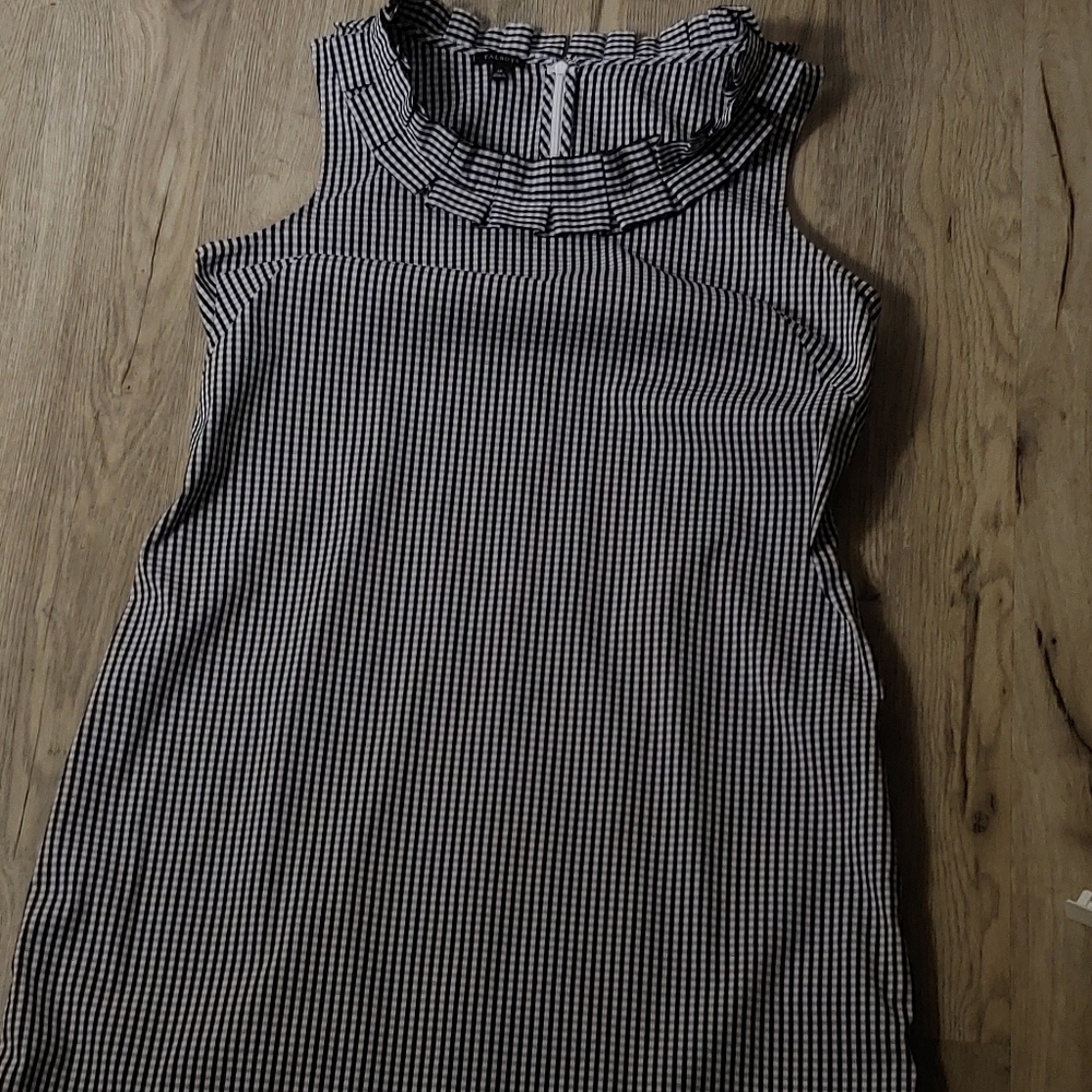 Talbots gingham checkered shift dress